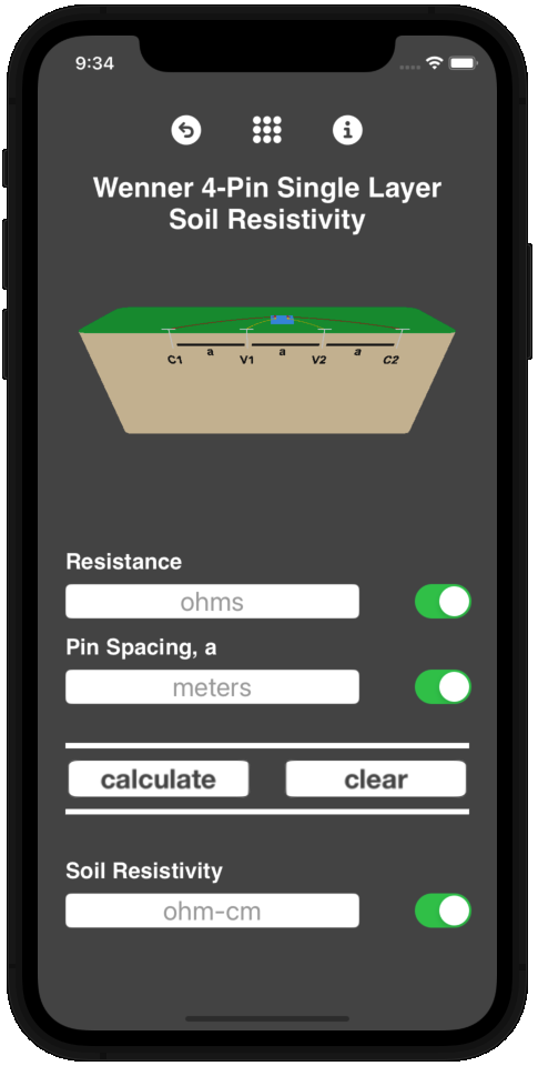 Wenner 4-Pin Soil Resistivity