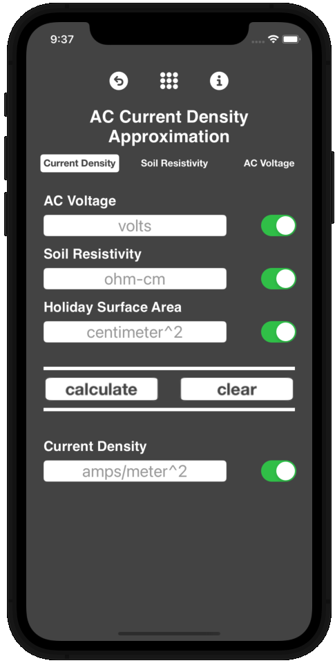 AC Current Density Approximation